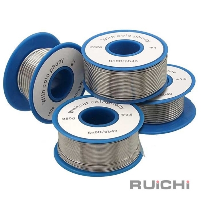 Припой RUICHI Sn60/Pb40 d0.5 мм 100g flux, катушка