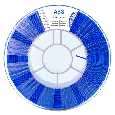 ABS пластик 1,75 REC синий 0,75 кг