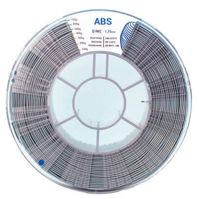 ABS пластик 1,75 REC серебристый 0,75 кг