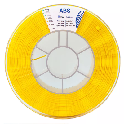 ABS пластик 1,75 REC желтый 0,75 кг