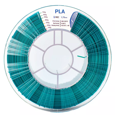 PLA пластик 1,75 REC зеленый 0,75 кг