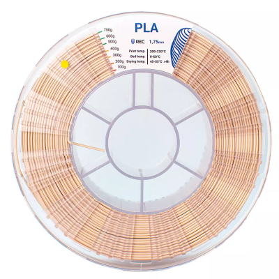 PLA пластик 1,75 REC бежевый 0,75 кг